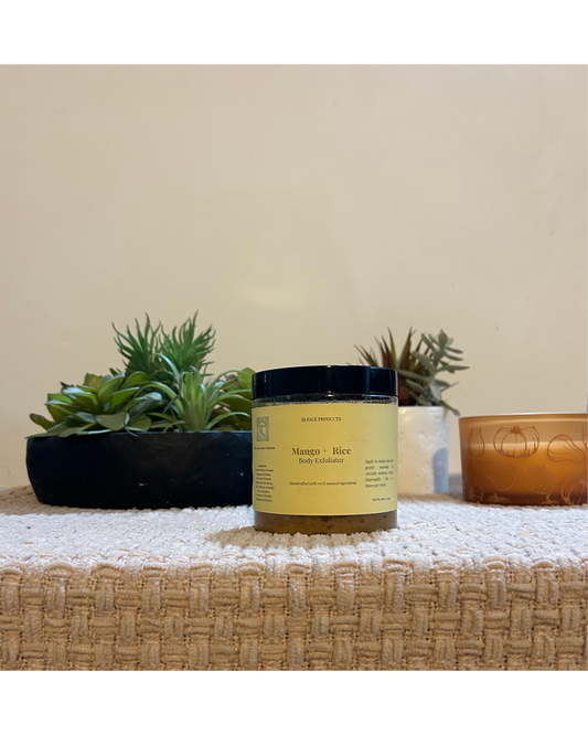 JR Face Products – Mango + Rice Body Exfoliator (16 oz / 454 g)