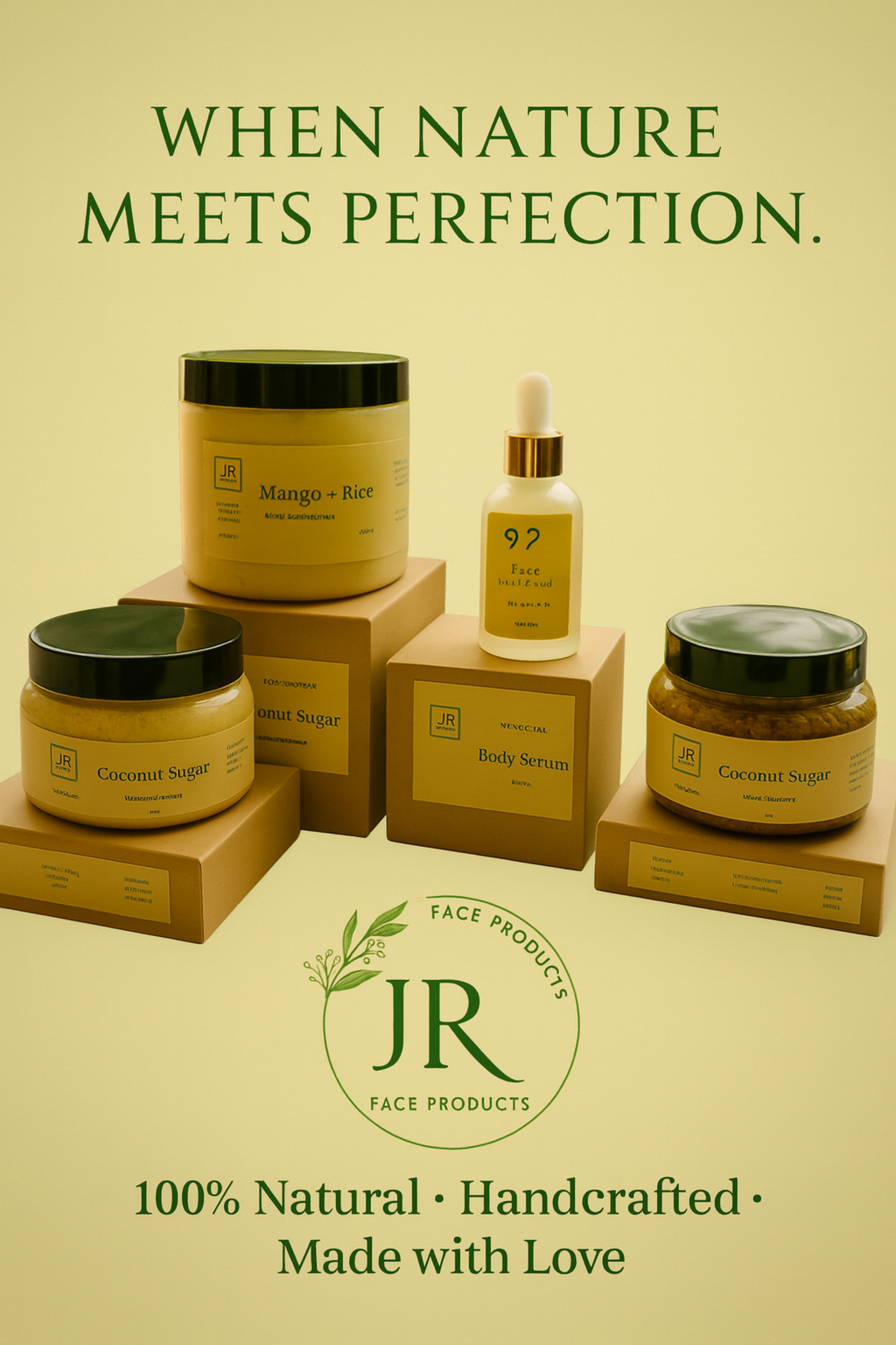 JR Face Products – Coconut Sugar Body Exfoliator (16 Oz / 454 g)