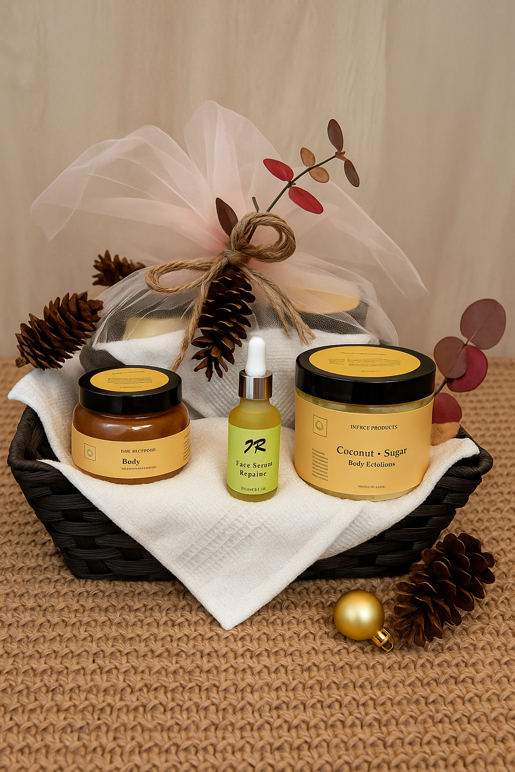 Holiday Coconut Skincare Gift Basket - Limited Edition